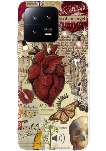 Xiaomi Mi 13 Uyumlu Vampire Diaries Vintage Baskılı Silikon Kılıf