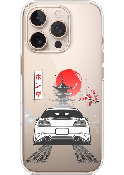 iPhone 16 Pro Max Uyumlu S2000 Tasarımlı Baskılı Silikon Kılıf