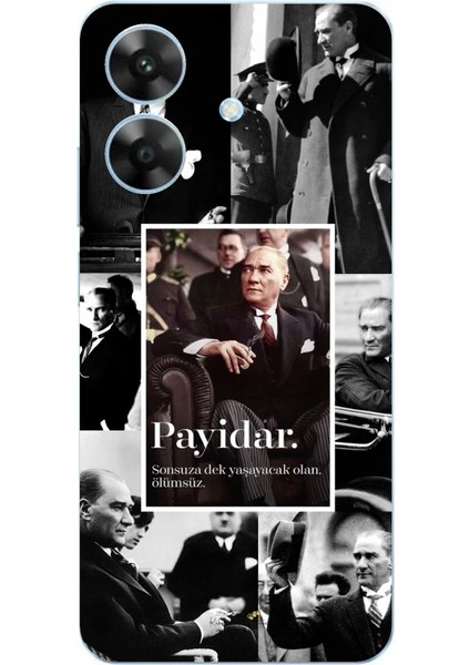 Realme Note 60 Uyumlu Atatürk Payidar Baskılı Silikon Kılıf