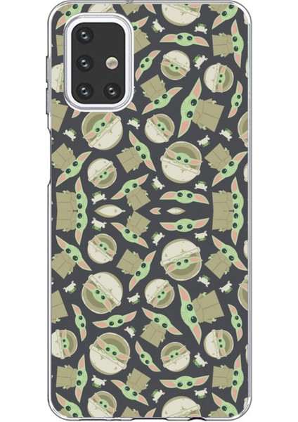 Samsung Galaxy M31S Uyumlu Minik Yodalar Duvar Kağıdı Baskılı Silikon Kılıf