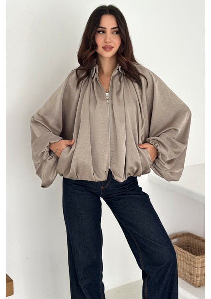 Kadın Balon Kol Büzgülü Ceket – Flow Ease fiyatları