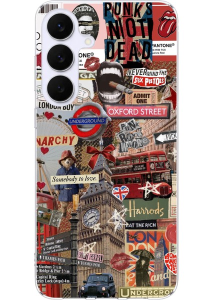 Samsung Galaxy S25 Fe Uyumlu Londra Baskılı Silikon Kılıf