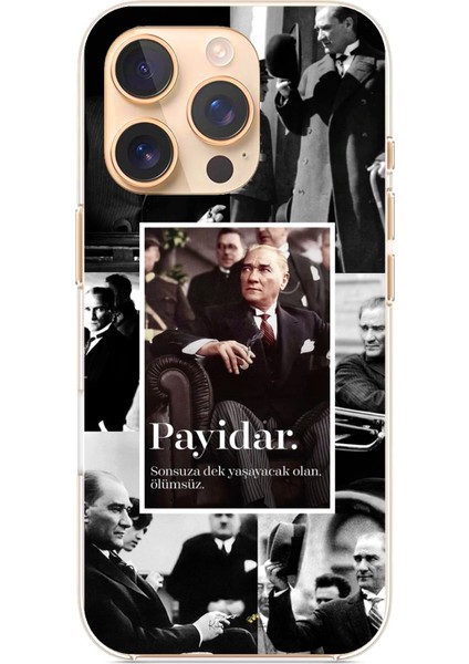 iPhone 16 Pro Uyumlu Atatürk Payidar Baskılı Silikon Kılıf
