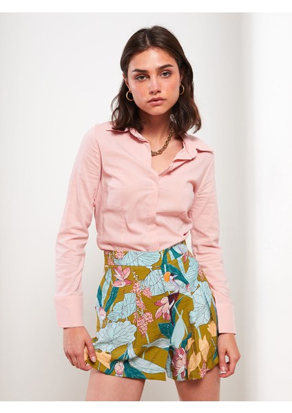 Yeni Sezon Yüksek Bel Standart Fit Desenli Kadın Şort fiyatları