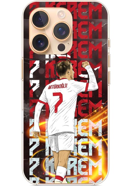 iPhone 16 Pro Uyumlu Kerem Aktürkoğlu Sevinç Baskılı Silikon Kılıf