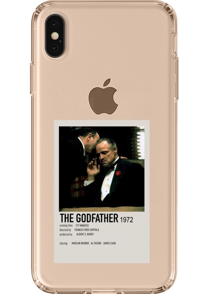 iPhone Xs Max Uyumlu The Godfather Baba Poster Tasarımlı Baskılı Silikon Kılıf