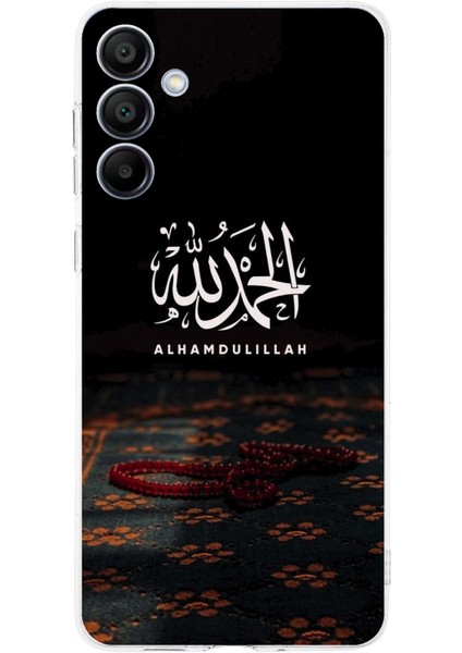 Samsung Galaxy A16 Uyumlu Elhamdülillah Tesbih Baskılı Silikon Kılıf