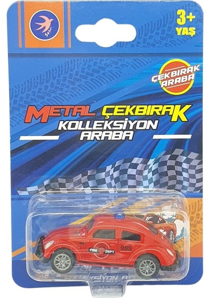 Çek Bırak Metal Küçük Arabalar 8 cm - SH40031 - Itfaiye Vosvos (Lisinya) indirimleri