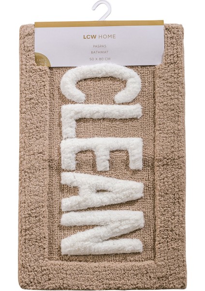 Yeni Sezon Yazı Nakışlı Banyo Paspası 50X80 cm indirimleri