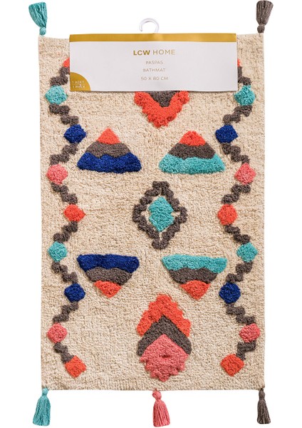 Yeni Sezon Püsküllü Banyo Paspası 50X80 cm indirimleri