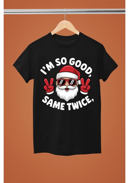 Chrıstmas Noel Yılbaşı Temalı Pamuklu Kısa Kollu Regular Kalıp Funny Tshırt