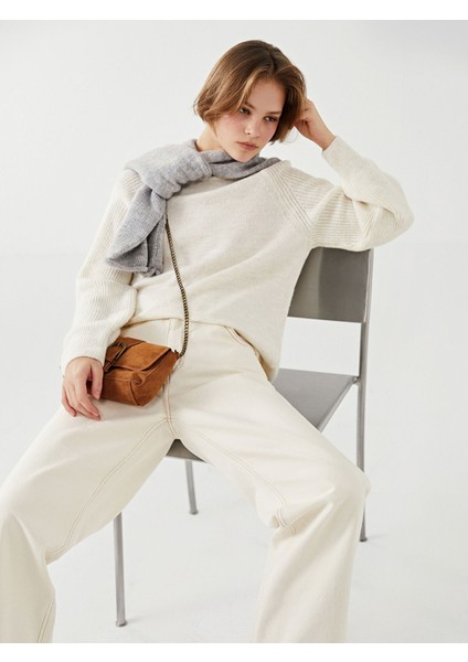 Yeni Sezon Dik Yaka Kadın Triko Tunik