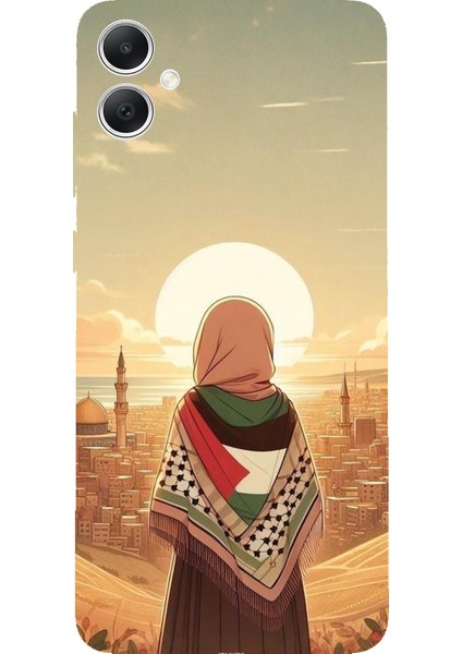 Samsung Galaxy A05 Uyumlu Filistine Özgürlük Kız Baskılı Silikon Kılıf