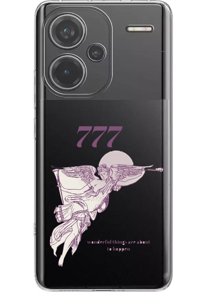 Redmi Note 13 Pro Plus 5g Uyumlu 777 Melek Tasarımlı Baskılı Silikon Kılıf