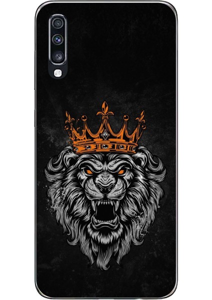 Samsung Galaxy A70 Uyumlu Kurt Ruhu Baskılı Silikon Kılıf