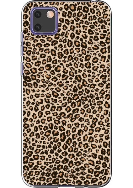 Huawei Y5P Uyumlu Leopar Tasarımlı Baskılı Silikon Kılıf