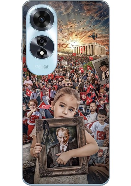 Oppo A60 Uyumlu Atatürk Anıtkabir Baskılı Silikon Kılıf