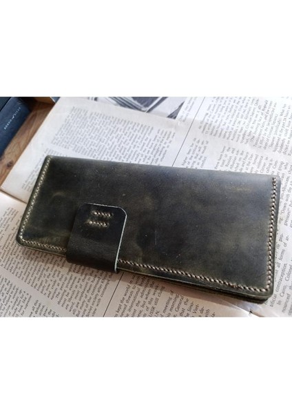 Kesimden Dikime Tamamen El Emeği Gerçek Deri Cüzdan 12 Kart 2 Banknot Alanı (19.4cm*8,5cm) Nul1 indirimleri