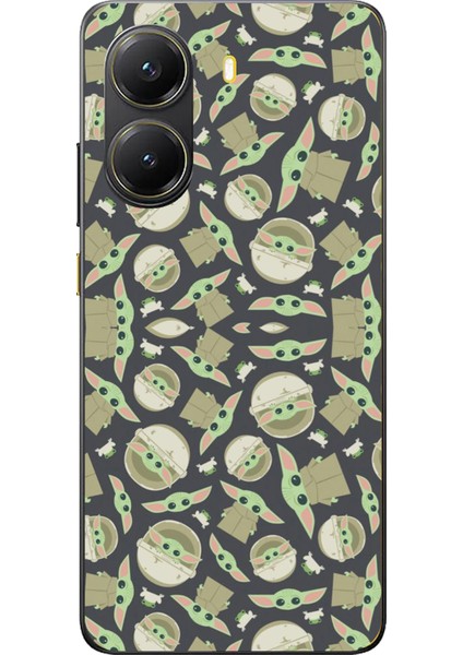 Poco X7 Pro Uyumlu Minik Yodalar Duvar Kağıdı Baskılı Silikon Kılıf