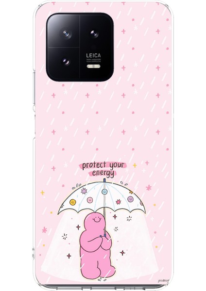 Xiaomi Mi 13 Uyumlu Tect Your Energy Tasarımlı Baskılı Silikon Kılıf