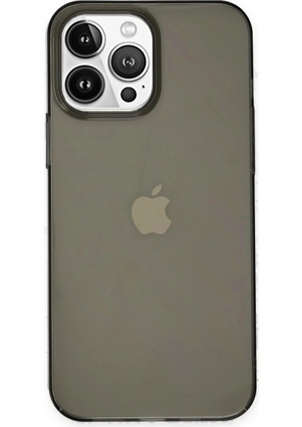 iPhone 14 Pro Kılıf Pc Sert Şeffaf Kapak - Siyah