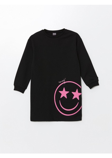 Yeni Sezon Bisiklet Yaka Kız Çocuk Elbise