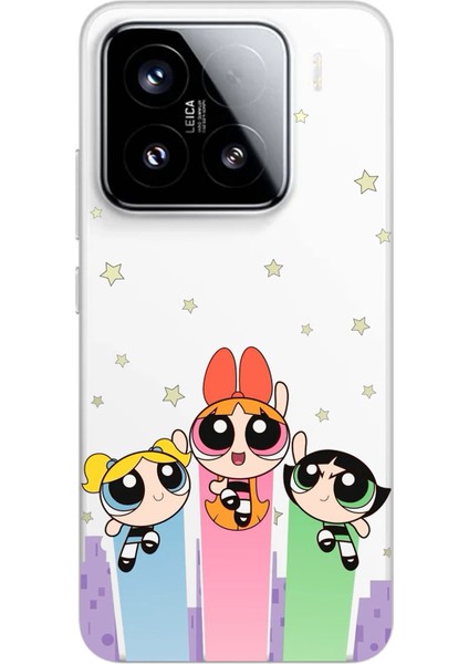 Xiaomi Mi 15 Pro Uyumlu Powerpuff Girls Tasarımlı Baskılı Silikon Kılıf