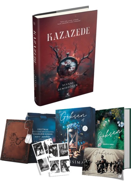 Özel Seri-Gökçen 4 - Ciltli Hediyeli Kutu ve Kazazede 3 Ciltli Şevval Demirdöğer 2li Set