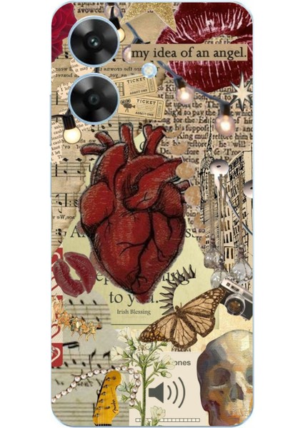 Realme Note 60 Uyumlu Vampire Diaries Vintage Baskılı Silikon Kılıf