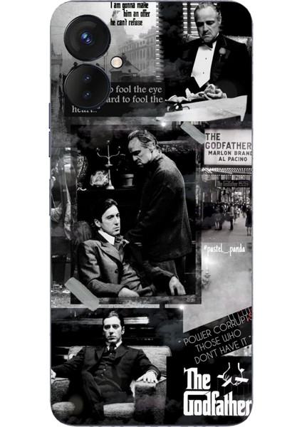Tecno Spark 9 Pro Uyumlu The Godfather Baba Film Tasarımlı Baskılı Silikon Kılıf