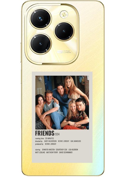 Tecno Spark 20 Pro Uyumlu Friends Mini Poster Tasarımlı Baskılı Silikon Kılıf