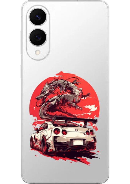 Samsung Galaxy S25 Edge Uyumlu Gtr Ejderha Tasarımlı Baskılı Silikon Kılıf