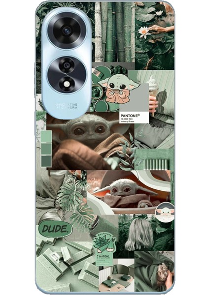Oppo A60 Uyumlu Yoda Kolaj Baskılı Silikon Kılıf