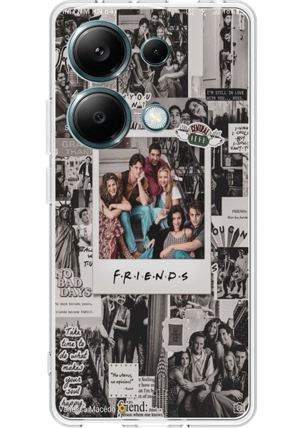 Redmi Note 13 Pro 4g Uyumlu Friends Nostalji Tasarımlı Tasarımlı Baskılı Silikon Kılıf