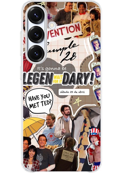 Samsung Galaxy S25 Uyumlu Retro Gazete How I Met Your Mother Tasarımlı Baskılı Silikon Kılıf