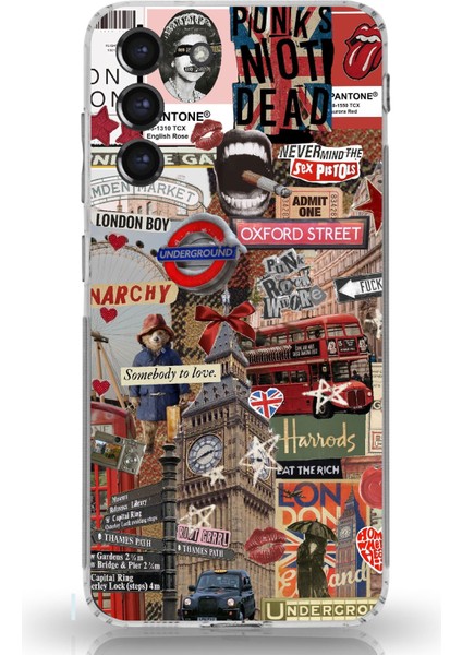 Samsung Galaxy S21 Fe Uyumlu Londra Baskılı Silikon Kılıf