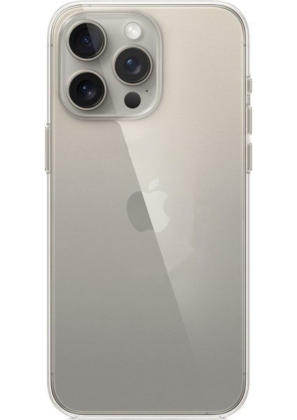 iPhone 15 Pro Max Uyumlu Şeffaf Silikon Kılıf