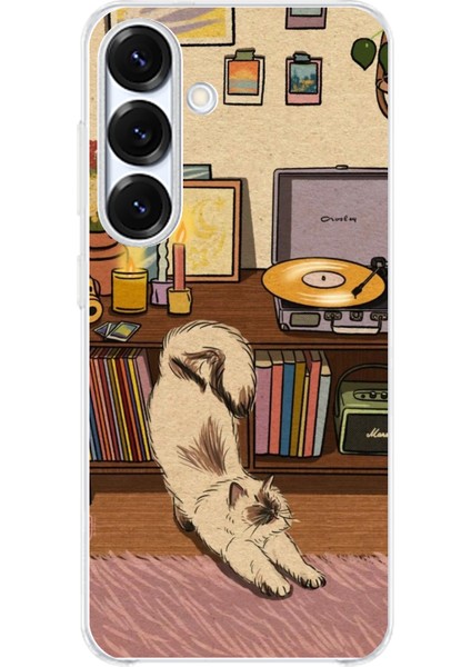 Samsung Galaxy S25 Uyumlu Nostaljik Köpek Tasarımlı Baskılı Silikon Kılıf