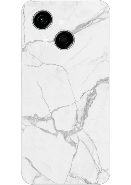 Tecno Spark Go 1 Uyumlu Gri Mermer Baskılı Silikon Kılıf