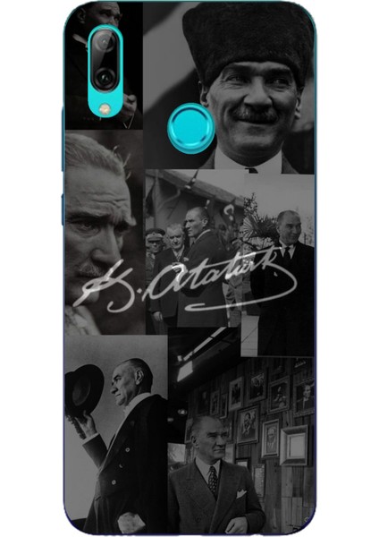 Huawei P Smart 2019 Uyumlu Kemal Atatürk Imza Baskılı Silikon Kılıf