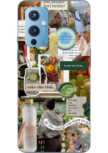 Oneplus 9 Uyumlu Sağlıklı Yaşam Diyet Motivasyon Baskılı Silikon Kılıf
