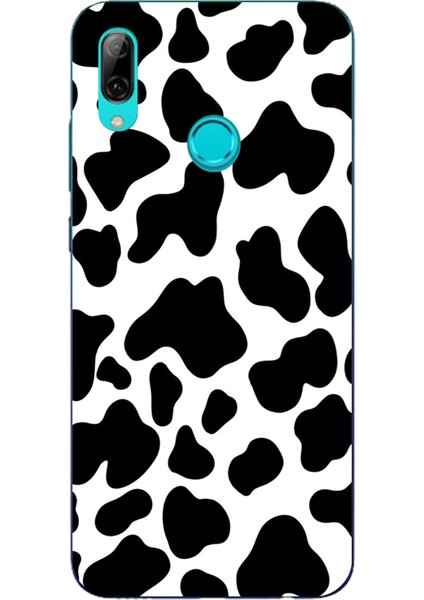 Huawei P Smart 2019 Uyumlu Inek Desenli Tasarımlı Baskılı Silikon Kılıf
