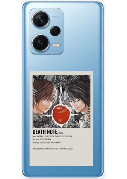 Redmi Note 12 Pro 5g Uyumlu Death Note Poster Tasarımlı Baskılı Silikon Kılıf