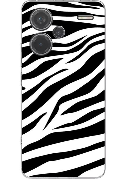 Redmi Note 13 Pro Plus 5g Uyumlu Zebra Tasarımlı Baskılı Silikon Kılıf