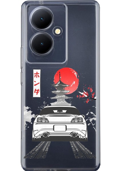 Vivo V29 Lite Uyumlu S2000 Tasarımlı Baskılı Silikon Kılıf