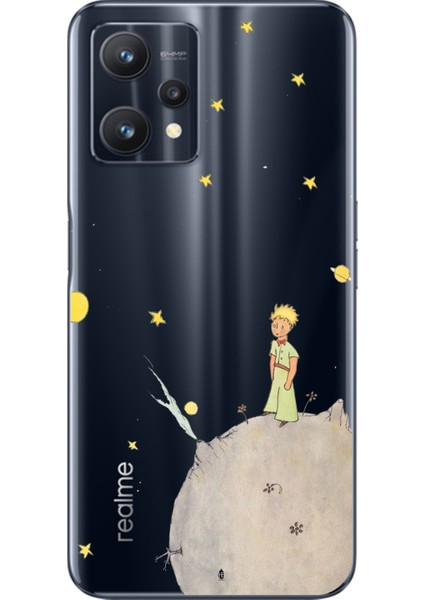 Realme 9 Pro Uyumlu Küçük Prens Tasarımlı Baskılı Silikon Kılıf