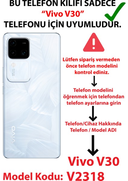 Vivo V30 Uyumlu Mor Kalpler Tasarımlı Baskılı Silikon Kılıf fiyatları
