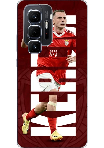 Infinix Hot 50 Pro Plus Uyumlu Kerem Aktürkoğlu Benfica Baskılı Silikon Kılıf