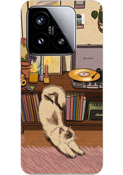 Xiaomi Mi 15 Pro Uyumlu Nostaljik Köpek Tasarımlı Baskılı Silikon Kılıf