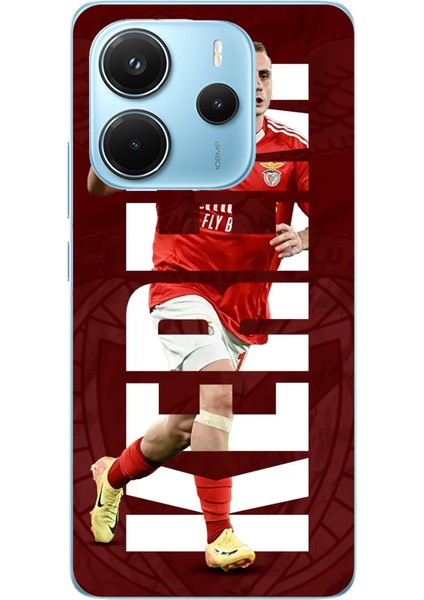Redmi Note 14 4g Uyumlu Kerem Aktürkoğlu Benfica Baskılı Silikon Kılıf